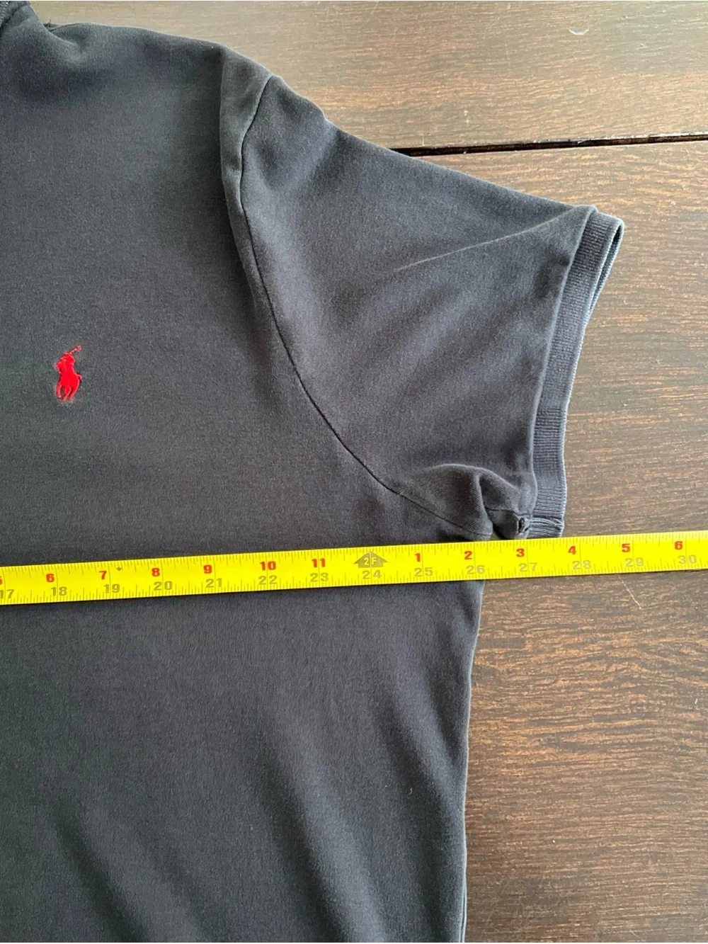Polo Ralph Lauren The Iconic Polo Shirt Custom Fit Men’s 2XL Black Grunge Preppy